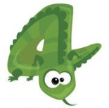 number-4-cartoon-funny-lizard-number-4-cartoon-funny-green-lizard-drawings_csp16385498