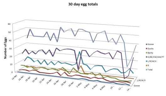 30 day egg totals